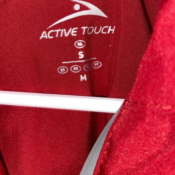 NWT Red & Gray Colorblock Zip-Up Jacket – Hooded Windbreaker w/ Pockets - Picture 5 of 8